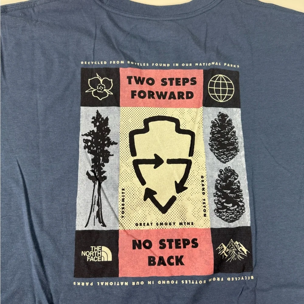 The North Face Standard Fit T-Shirt Bundle of 2 NWT Smoke Mountains Graphic Tees - Picture 2 of 9